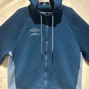 Umbro Quilted Navy and Light Blue Jacket